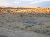 Campsite in the desert